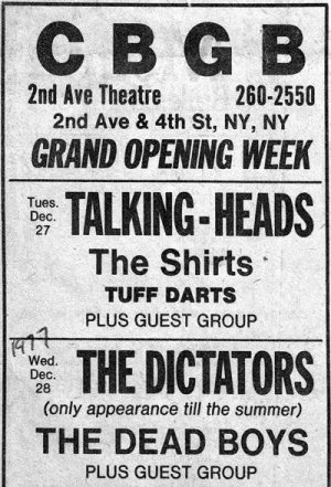 CBGB Gig Posters