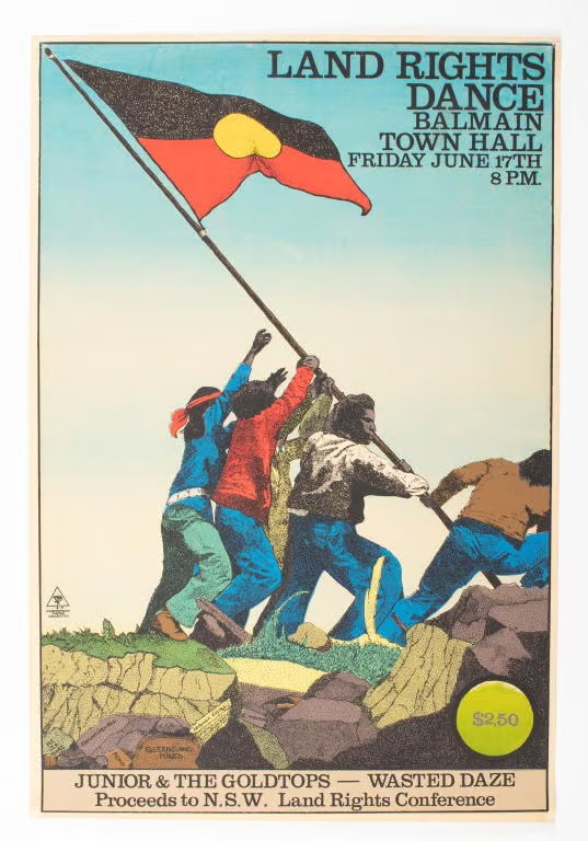 Land rights dance - street poster