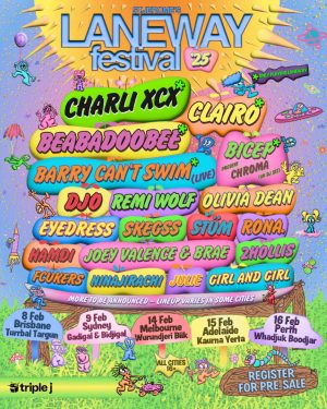 laneway festival 2025 poster
