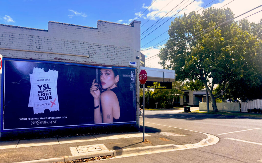 YSL Street Poster Campaign - Melbourne