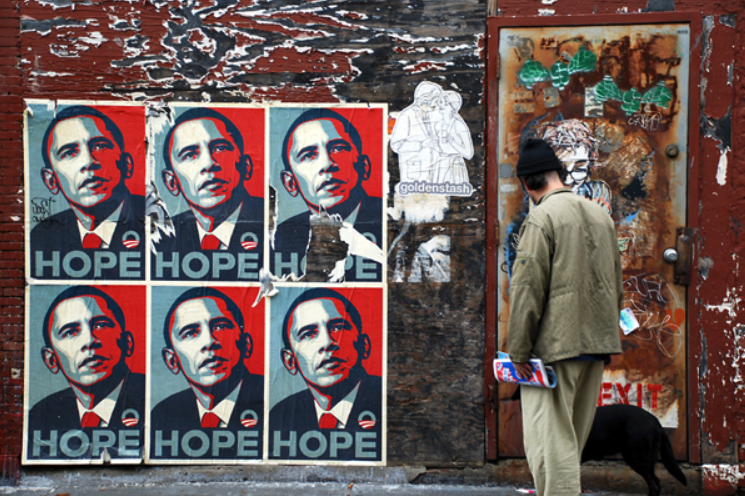 Obama Hope Street Posters Campaign
