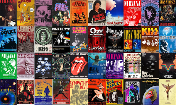 vintage rock posters